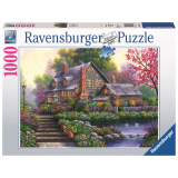 Puzzle  Romantische cottage 1000 pièces