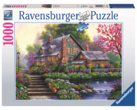 Puzzel Ravensburger romantische cottage 1000 stukjes