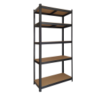 Stellingkast BRASQ 5 borden 90x40x180cm SU175 max 875 KG zwart