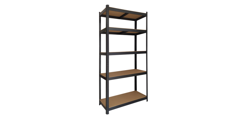 BRASQ Regal 5 Regalböden 90x40x180cm SU175 max 875kg schwarz