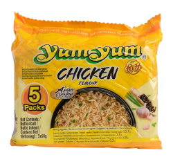 Noodles Yum Yum kip bami 5-pack 5x60gr