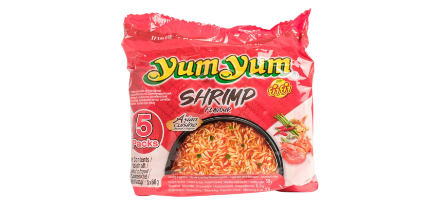 Noodles Yum Yum crevette bami 5 sachets 5x 60g