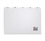 Carte à onglet HAN A-Z largeur A5 HA-985 gris clair