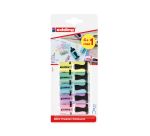 Surligneur edding 7 Mini 1-3mm pastel assorti blister 4+1 pièce gratuite
