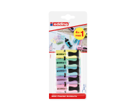 edding 7 Mini Highlighter 1-3mm pastel assorted blister 4+1 free piece