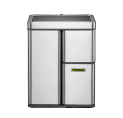 Poubelle EKO Mirage Plus capteur 30L et 2x 15L inox