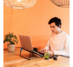 Support ordinateur portable R-Go Steel travel noir