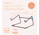 Laptopstandaard R-Go Office Zwart