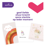 Wenskaart Hallmark navulset geboorte dochter 6 kaarten