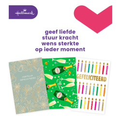 Carte de voeux Hallmark recharge 'Felicitatie' 6 cartes