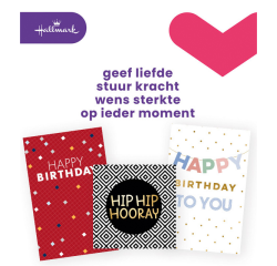 Cartes de voeux Hallmark recharge 'Birthday' 6 cartes