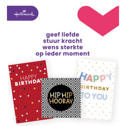 Cartes de voeux Hallmark recharge 'Birthday' 6 cartes