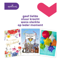 Carte de voeux Hallmark recharge 'Felicitatie' 8 cartes