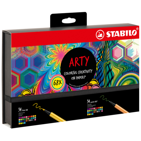 Fineliner STABILO Point 88 & Pen 68 Arty Creative coffret luxeux