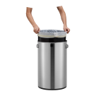 EKO Urban 60L stainless steel trash can