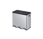 Poubelle à pédale EKO Essential Recycler Tri sélectif 3x 20L inox