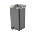 Poubelle à pédale EKO Hana Duo Recycling 2x 10L gris blanc