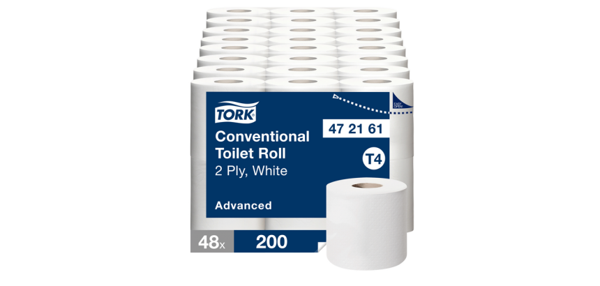 Tork T4 Advanced Toilet Paper 472161 2-ply 200 sheets white