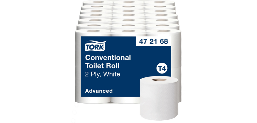 Toilettenpapier Tork T4 Advanced 472168 2-lagig 400 Blatt weiß