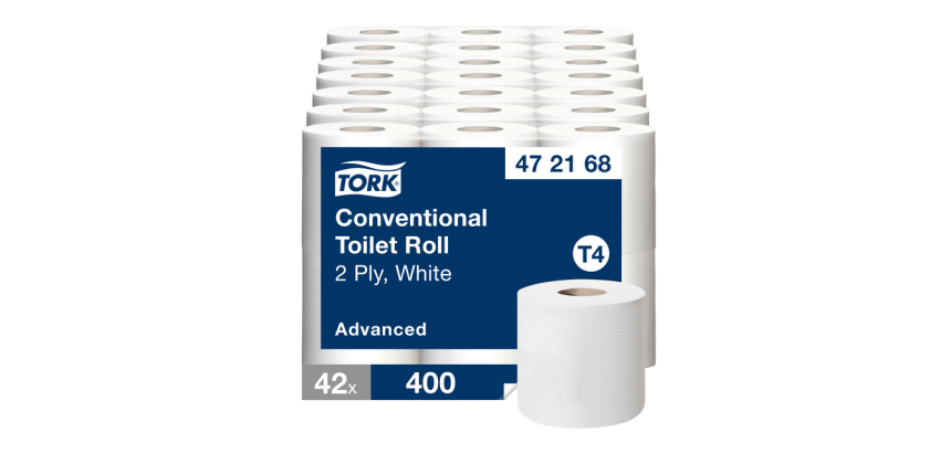 Papier toilette Tork T4 Advanced 472168 2 épaisseurs 400 feuilles blanc