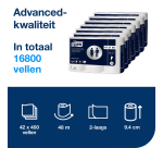 Papier toilette Tork T4 Advanced 472168 2 épaisseurs 400 feuilles blanc
