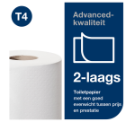 Papier toilette Tork T4 Advanced 472168 2 épaisseurs 400 feuilles blanc