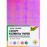 Regenboogpapier Folia 23x33cm iriserend 75gr 10 vel assorti