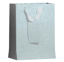 Sac cadeau IG Group Argent pailleté 175x98x229mm