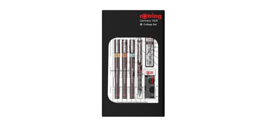 Rotring Isograph College Zeichenset mit 7 Teilen