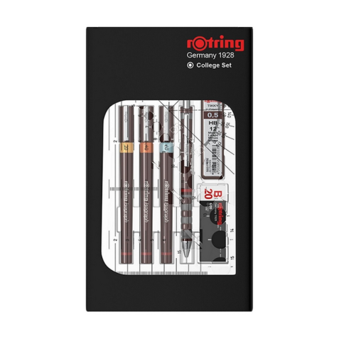 Rotring Isograph Technical Pen College set de 7 pièces