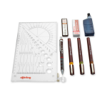 Tekenset rOtring Isograph college 0.2mm, 0.3mm en 0.5mm set à 3 stuks