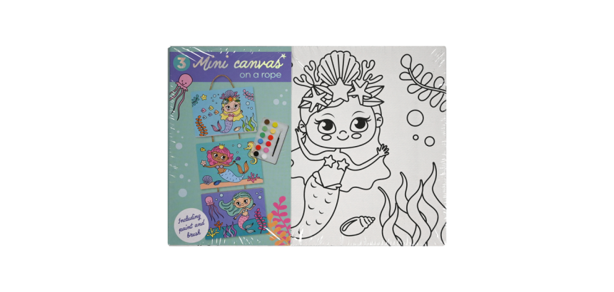 Set toiles canvas à peindre assorti