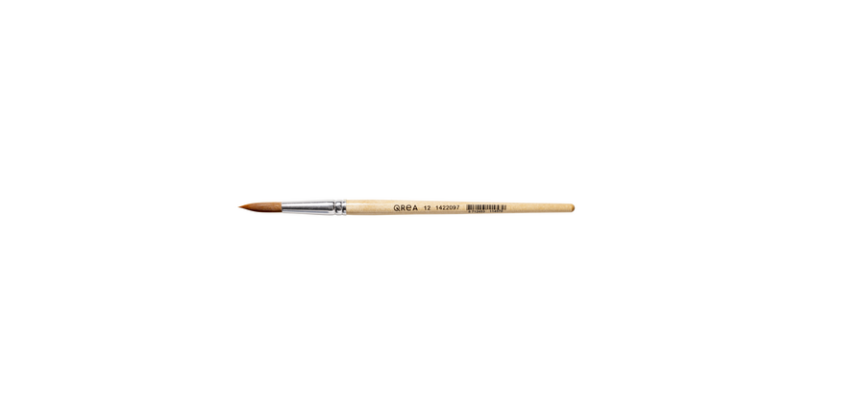 Pinceau Qrea poil synthétique n° 12 largeur 7,1mm