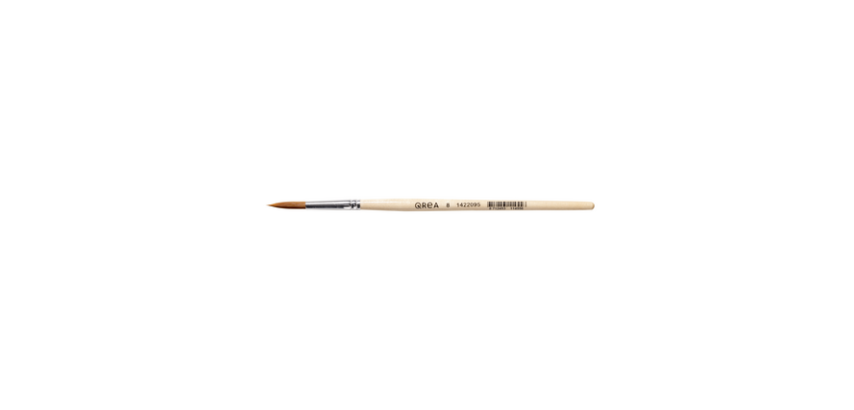 Pinceau Qrea poil synthétique n° 8 largeur 5,5mm