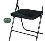 Chaise pliante BRASQ FC100 noir
