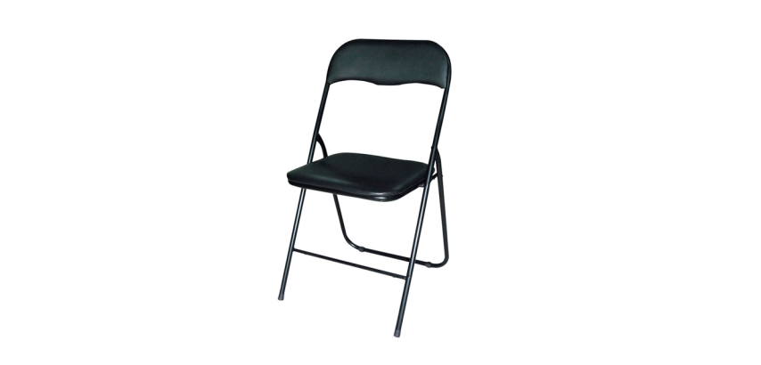 Chaise pliante BRASQ FC100 noir