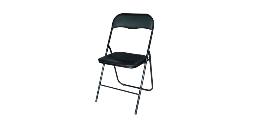 Chaise pliante BRASQ FC100 noir