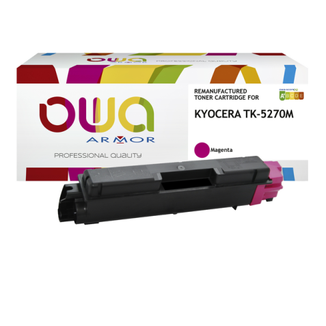 Toner remanufacturé OWA - standard - pour KYOCERA TK-5270 C