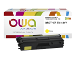 Remanufactured OWA separated colors toner compatible with BROTHER TN-421 for laser printer.