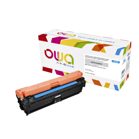 Cartouche toner OWA alternative pour HP CE741A bleu