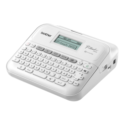 Imprimante d'étiquettes Brother P-touch TZ-e PT-D410 desktop qwerty 18mm blanc coffret