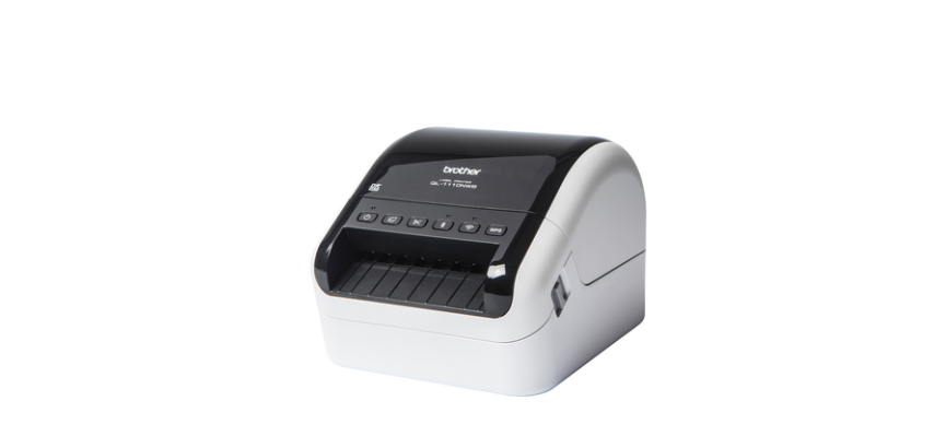 Imprimante d'étiquettes Brother DK QL-1110NWB desktop 103,6mm blanc