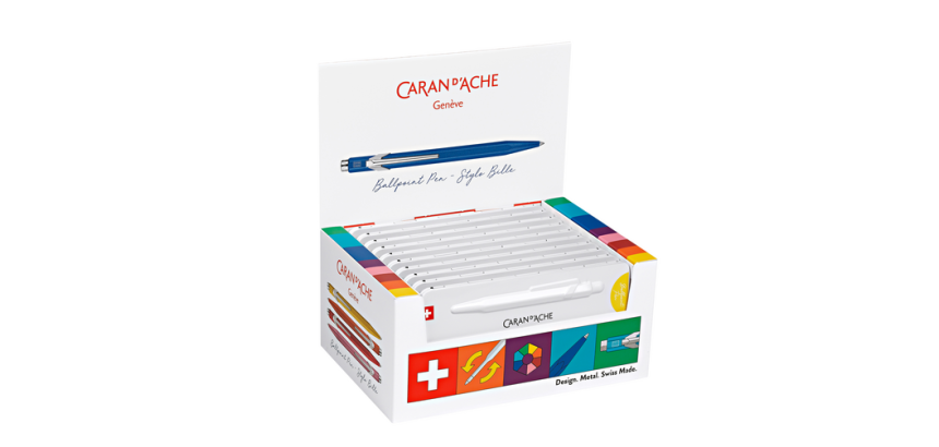 Balpen Caran d'Ache Colormat-X 849 display á 10 stuks assorti