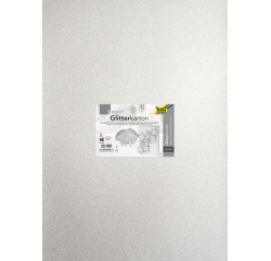 Carton photo Folia 50x70cm pailleté paquet 5 couleurs argent