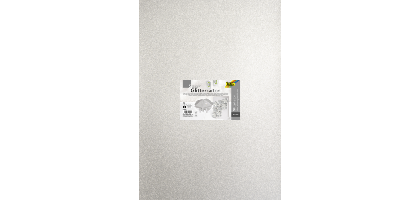 Carton photo Folia 50x70cm pailleté paquet 5 couleurs argent