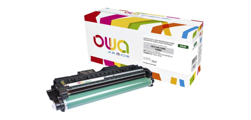 Toner remanufacturé OWA - standard - Magenta - pour HP CE311A, CANON 729 C