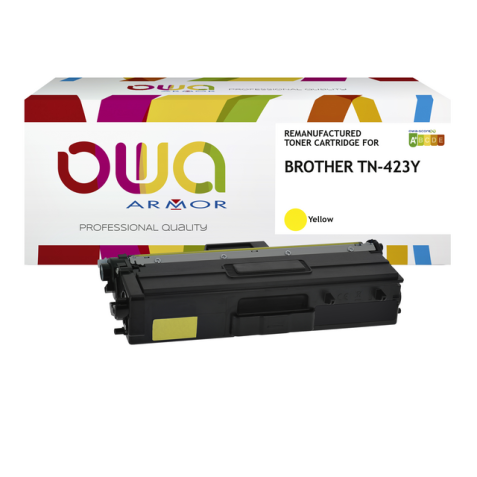 Toner OWA alternatief tbv Brother TN-423Y geel