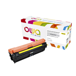 EN_Toner remanufacturé OWA - standard - Jaune - pour HP CE742A