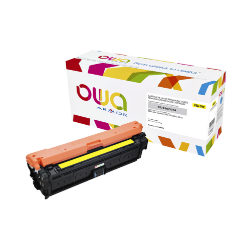 Cartouche toner OWA alternative pour HP CE742A jaune