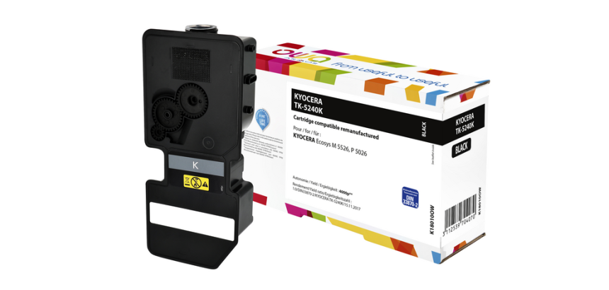 Remanufactured OWA black toner compatible with KYOCERA TK-5240 K for laser printers